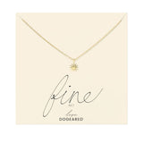 14KT Gold Necklace with Starburst Charm