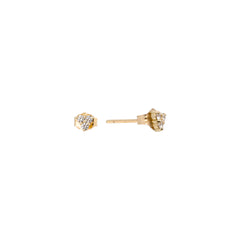 Diamond Three Wishes Stud Earrings