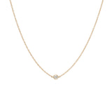 Petite Round Diamond Necklace