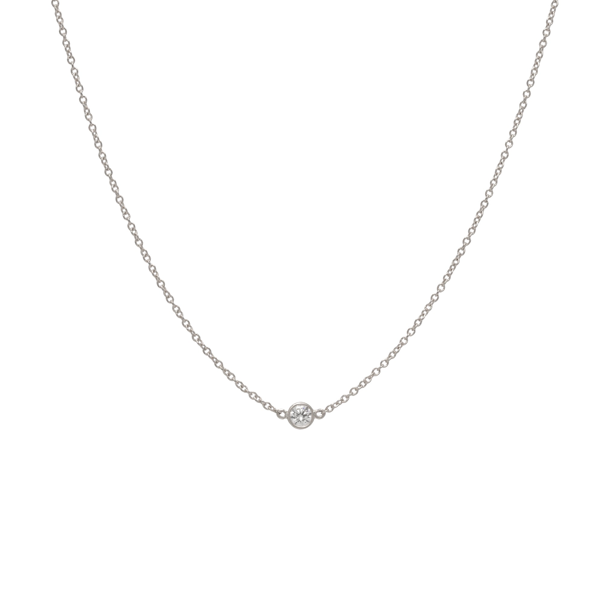 Petite Round Diamond Necklace