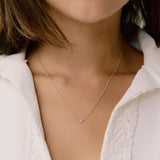 Petite Round Diamond Necklace