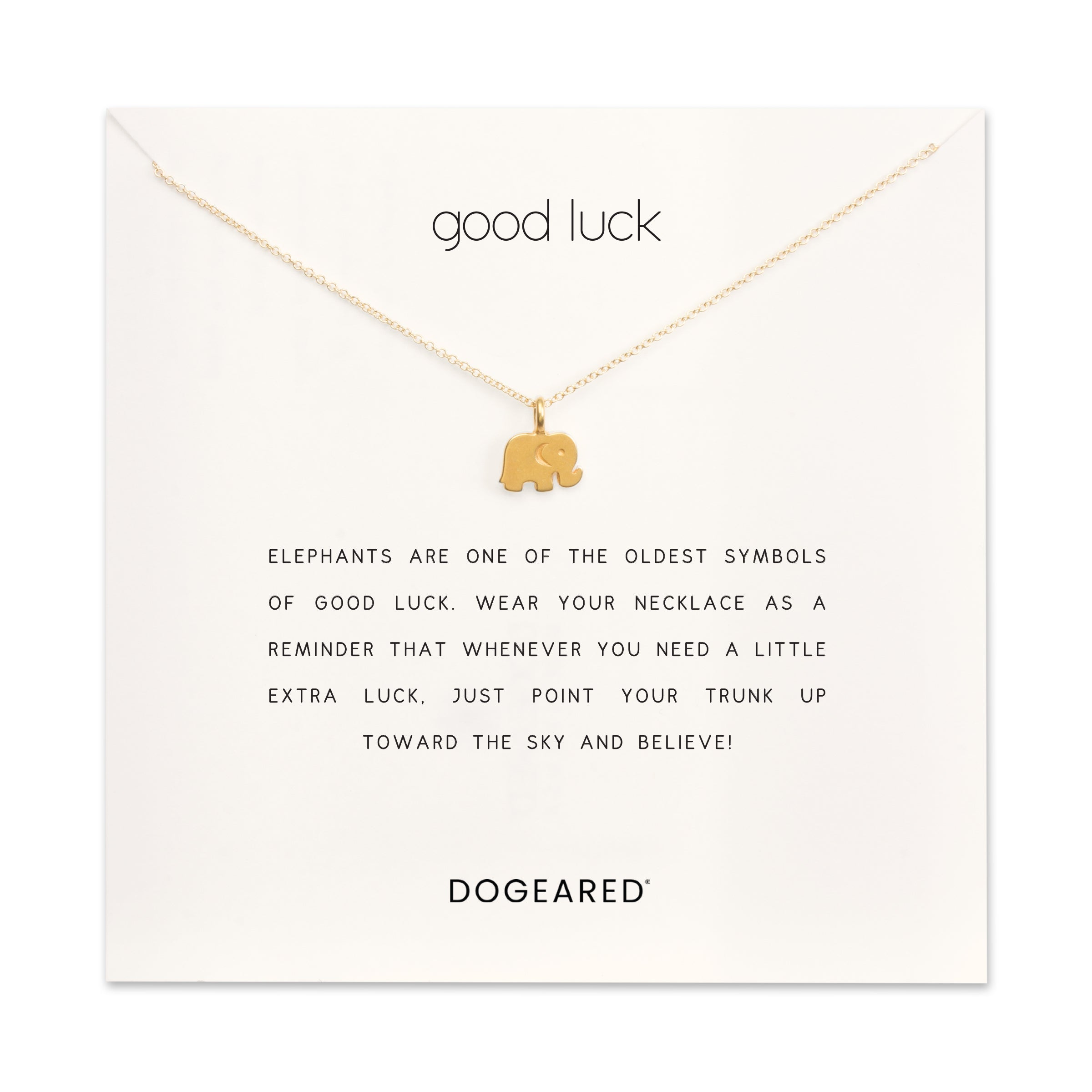 Good Luck Elephant Charm Necklace| Dogeared