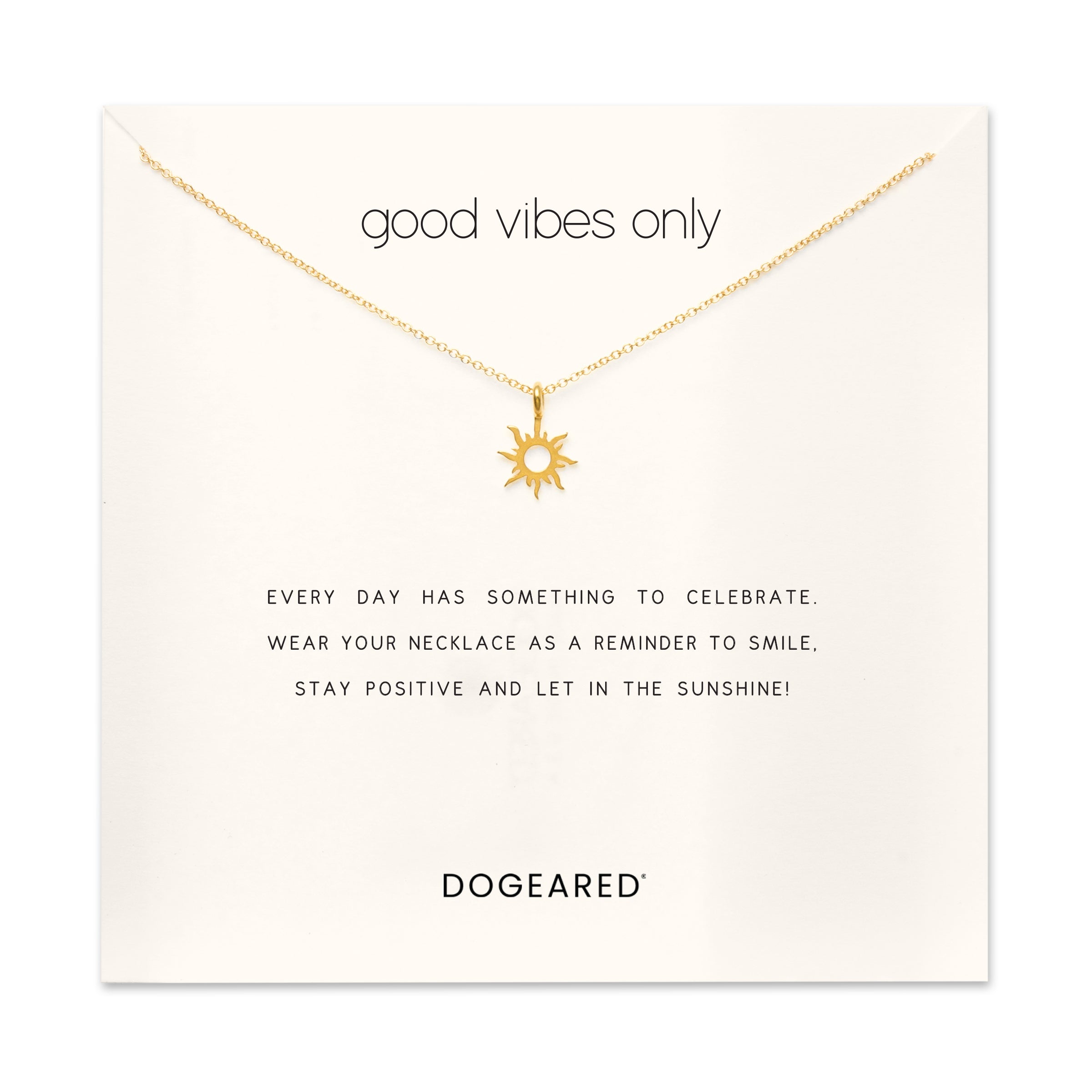 Good Vibes Only Radiant Sun Necklace| Dogeared