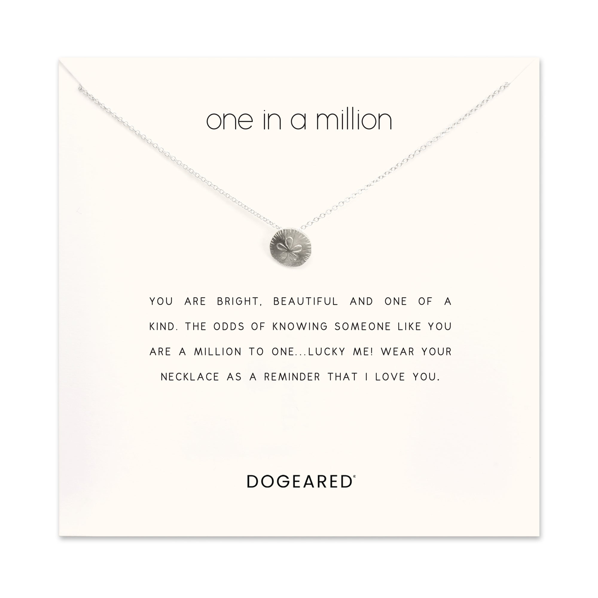 One in a million store sand dollar necklace