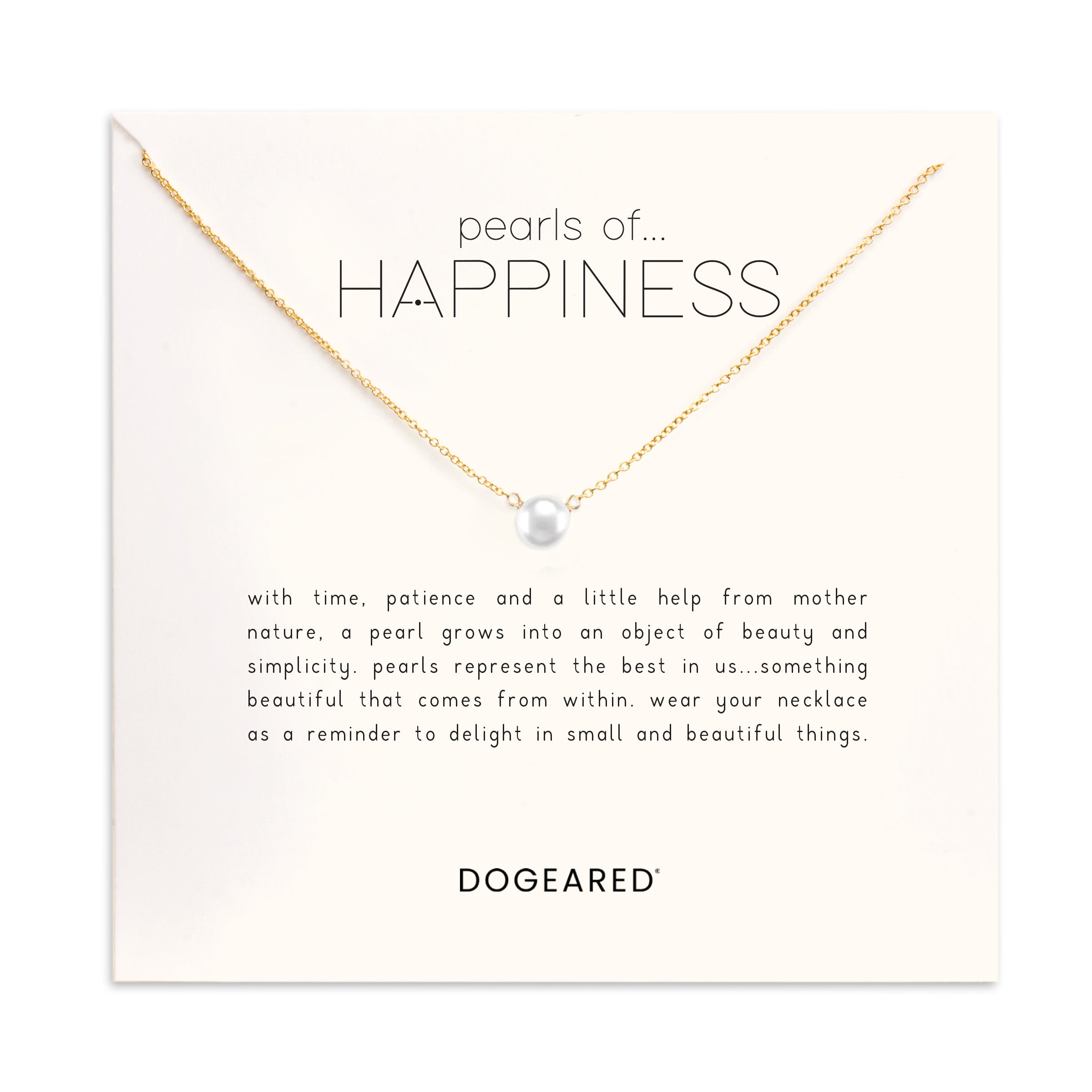 Pearls of happiness small white pearl necklace