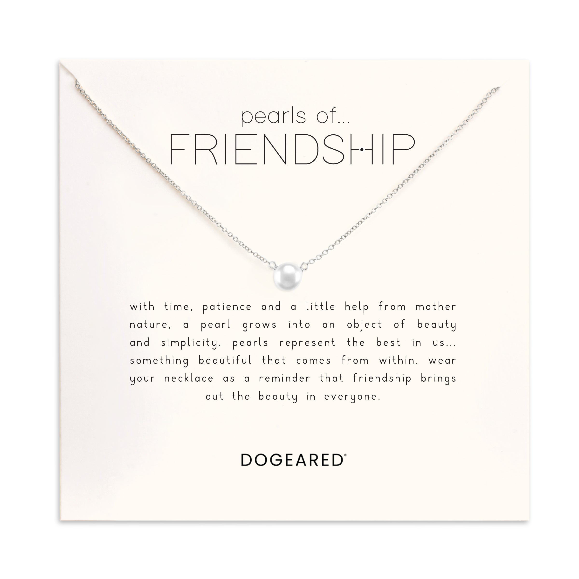 Pearls of friendship small white pearl necklace