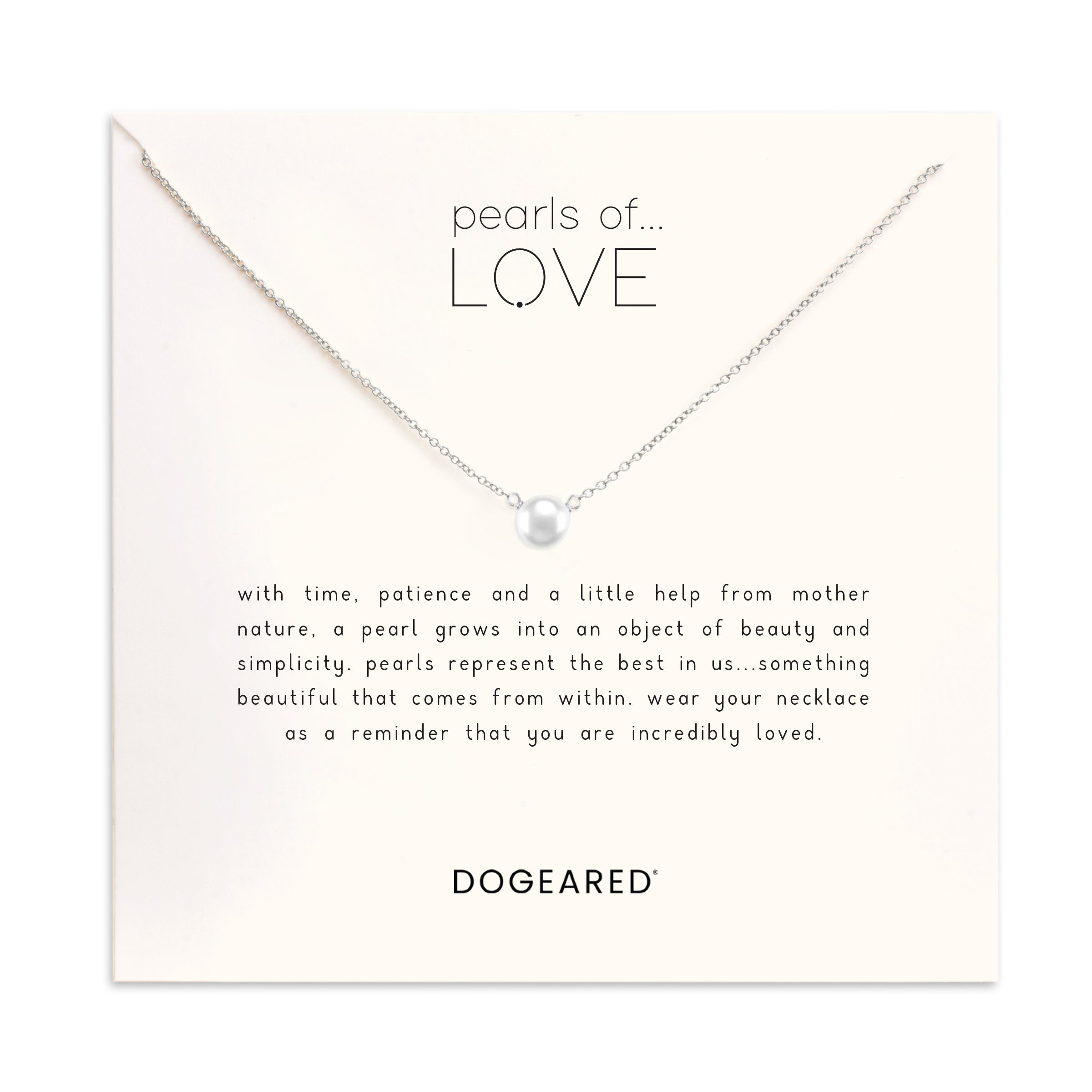 Pearls of love small white pearl necklace