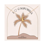 Modern I Love California Charm Necklace