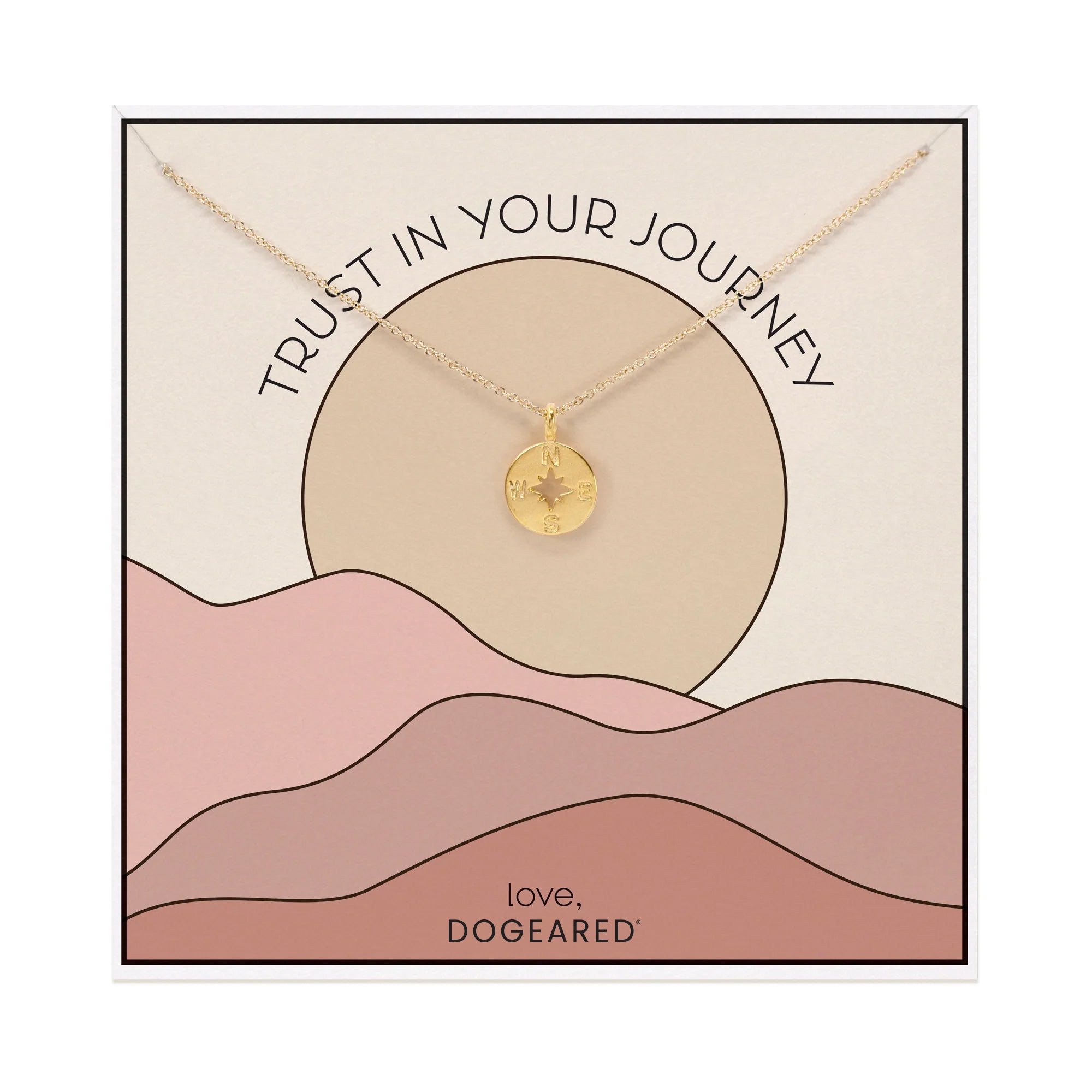 Trust In Your Journey Compass Necklace