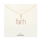 Modern you gotta have faith simple cross necklace