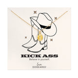 Modern Kick Ass Necklace with Cowboy Hat