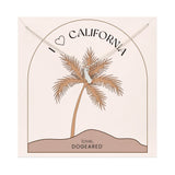 Modern I Love California Charm Necklace