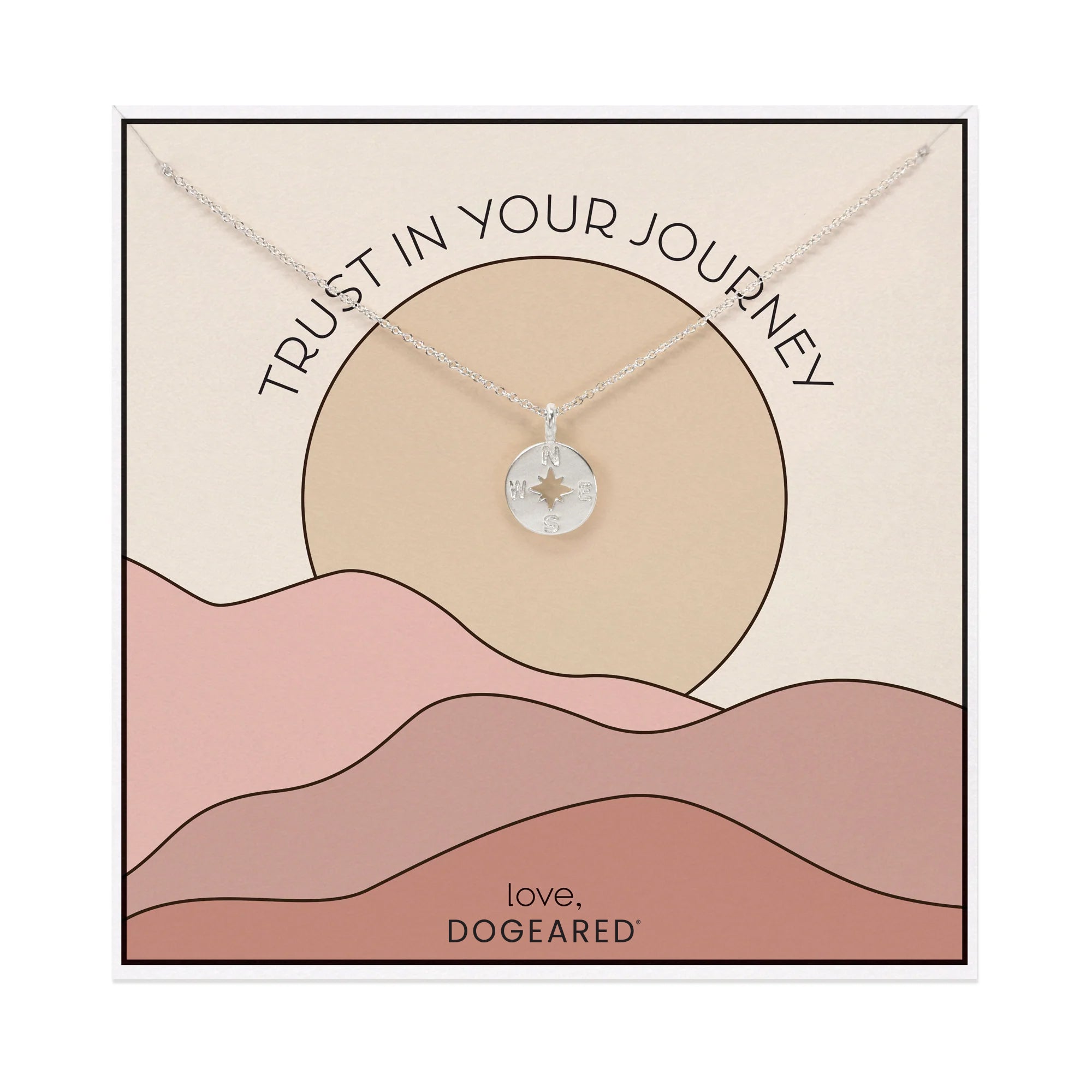 Trust In Your Journey Compass Necklace