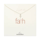 Modern you gotta have faith simple cross necklace