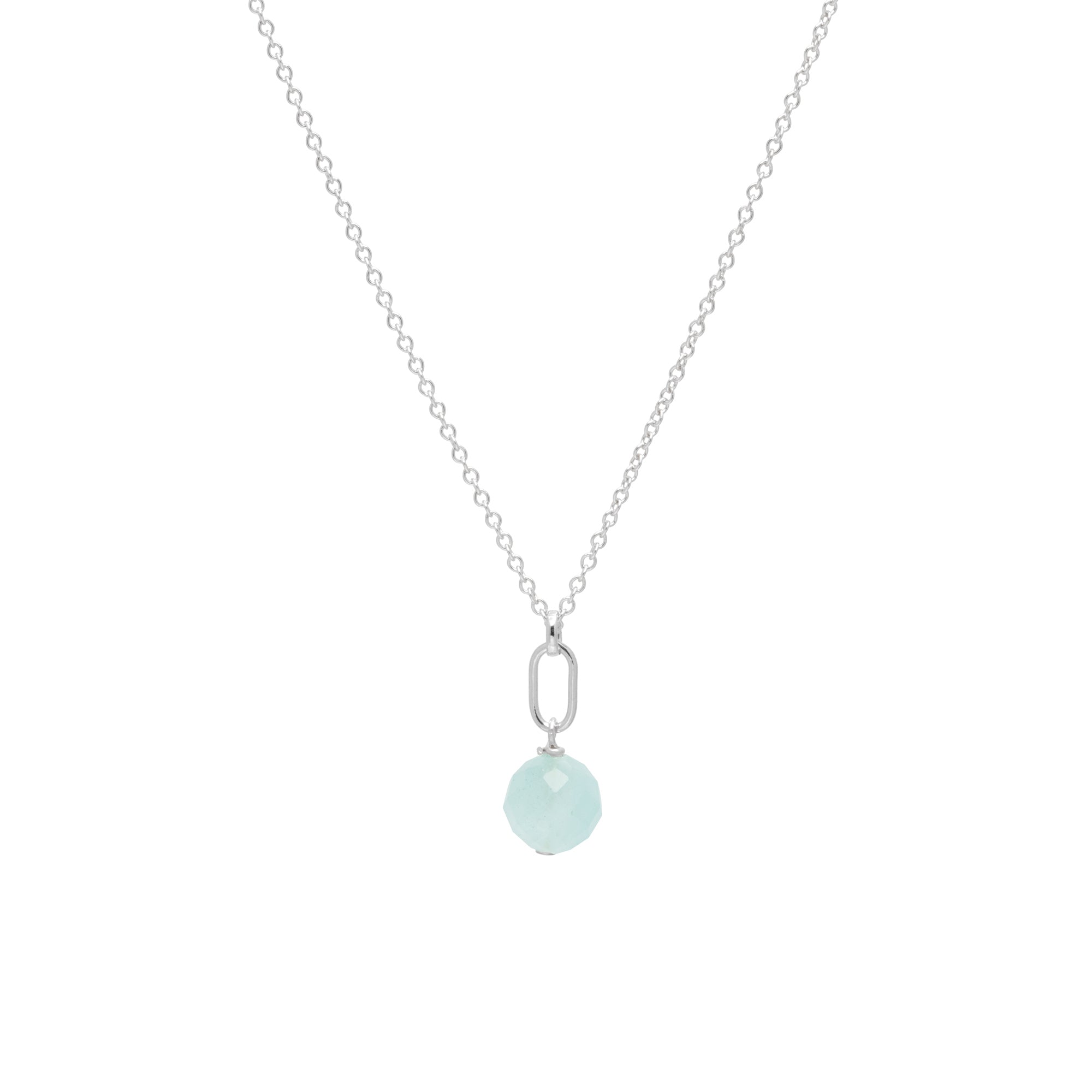 Adornia March Birthstone Necklace gold aquamarine – ADORNIA