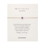 February Birthstone Wishing Bracelet with Amethyst