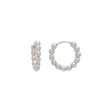 Zoe Beaded Hoops