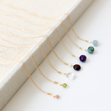 October Birthstone Pink Opal Necklace