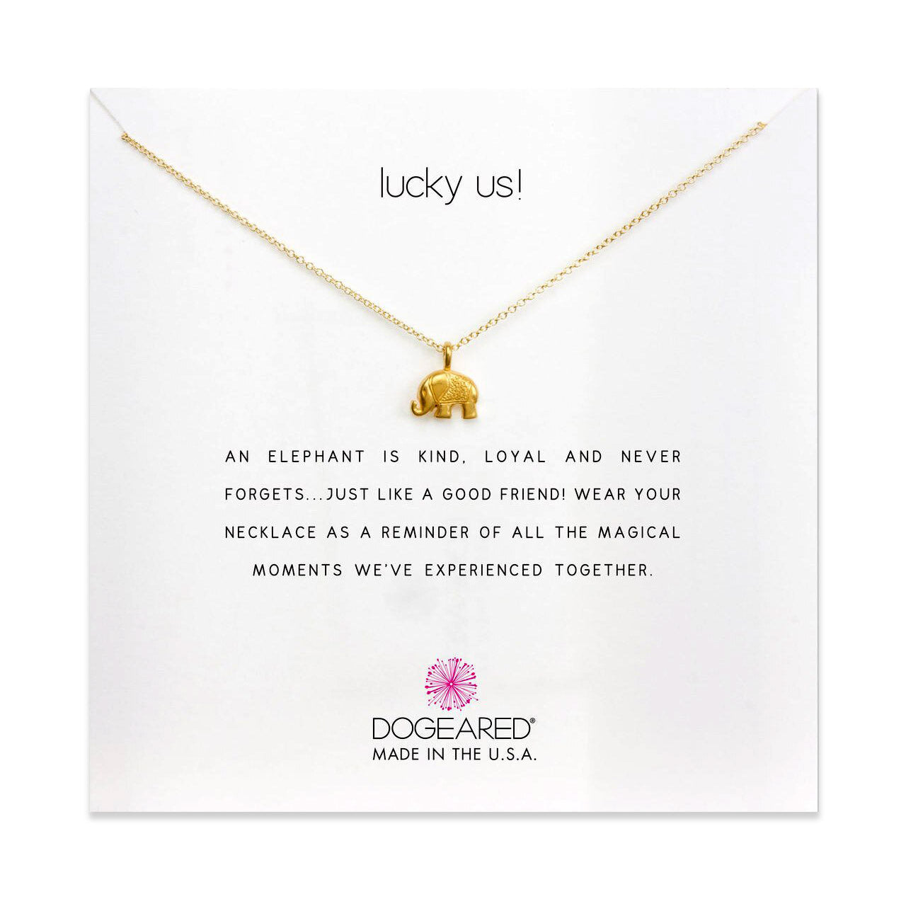 Elephant Charm Necklace | Dogeared