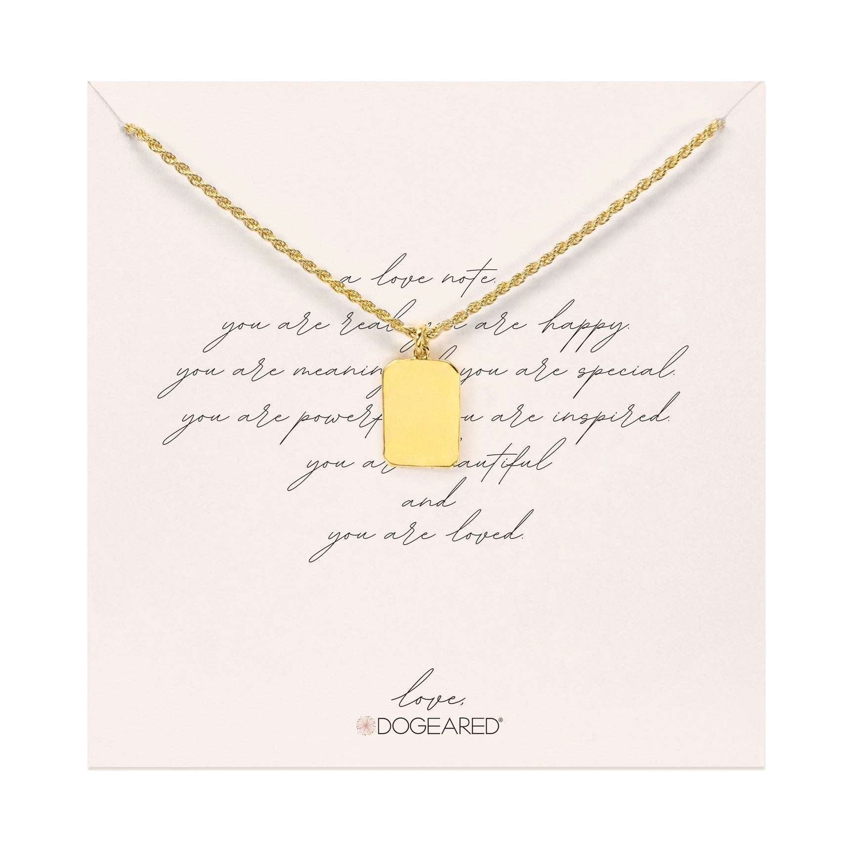 Love Letter Tablet Necklace | Dogeared