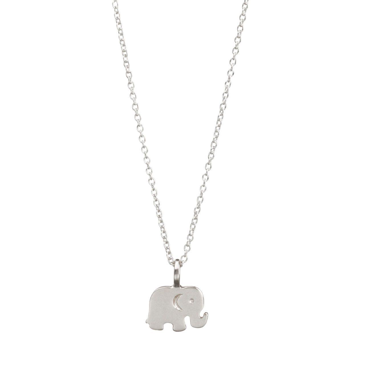 Sterling Silver Elephant Necklace | Lily Charmed | Wolf & Badger