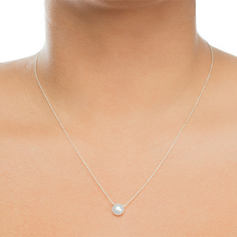 Pearls of love large white pearl necklace